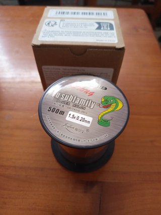 Hilo de pesca 500m 1.5# 0.20mm Fluorocarbono.