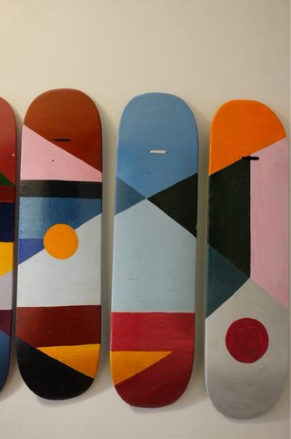 Tavole da skate dipinte a mano