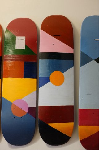 Tavole da skate dipinte a mano