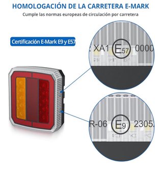 Pilotos LED Remolque 4 en 1 Homologados