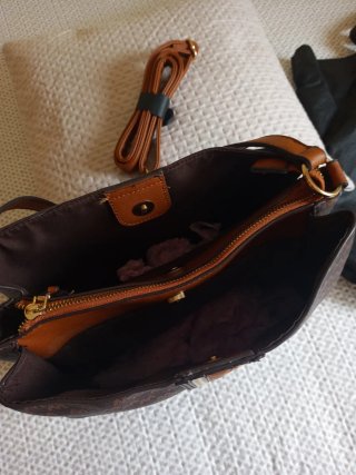 Mochila Misako Marrón Estampada