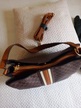 Mochila Misako Marrón Estampada