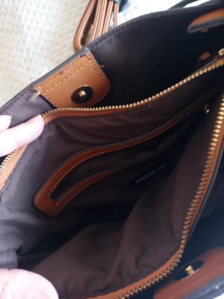 Mochila Misako Marrón Estampada