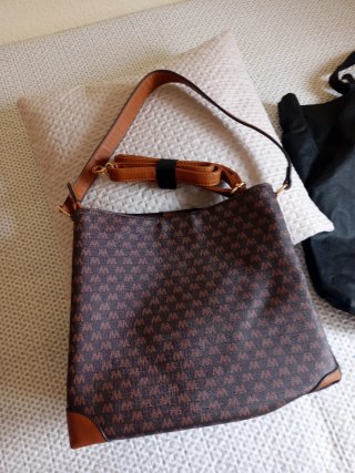 Mochila Misako Marrón Estampada
