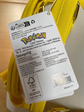 Mochila Pikachu Loungefly Amarilla