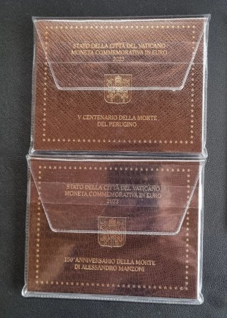 Monete da 2 euro Vaticano Malta e San Marino 2023