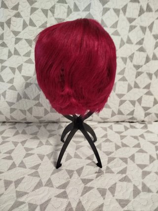 Peluca rosa/roja pelo natural