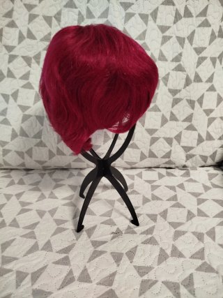 Peluca rosa/roja pelo natural