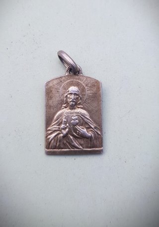 Antiguo Escapulario y Medalla Virgen del Carmen