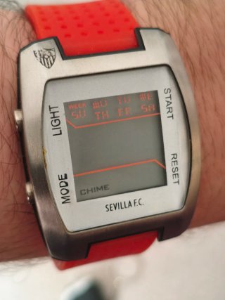 Reloj Sevilla F.C. Naranja y Plateafo