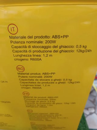 Macchina per ghiaccio Andowl NO.CE8 200W