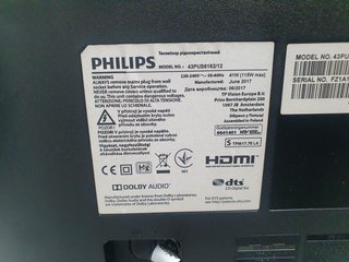 Philips 43” Smart TV 4K UHD + 1 mes de garantía