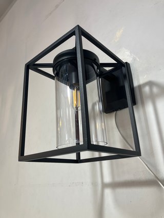 Lampada parete quadrata alluminio/plastica IP43