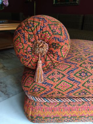 Pareja Puff decorativos diseño étnico oriental