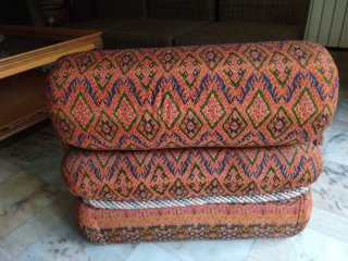 Pareja Puff decorativos diseño étnico oriental