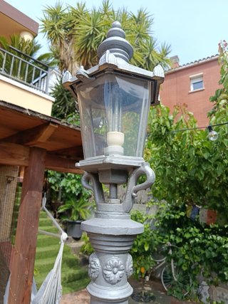 Farola Hierro Fundido Jardín 195cm