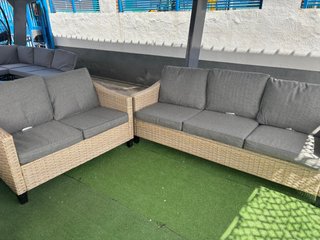 Conjunto Terraza 3+2 plazas Beige/Gris