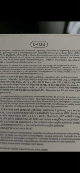 iPhone X 64 GB Plata/Gris Espacial