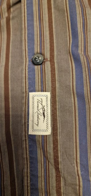 Camisa Thomas Burberry manga larga rayas Talla XL