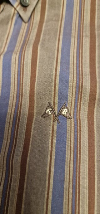 Camisa Thomas Burberry manga larga rayas Talla XL