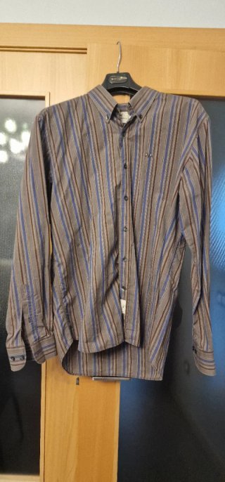 Camisa Thomas Burberry manga larga rayas Talla XL