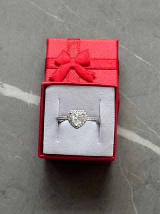 Anello Cuore Zircone Argento 925