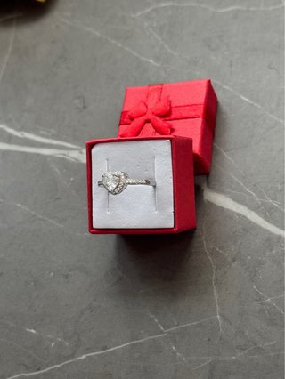 Anello Cuore Zircone Argento 925
