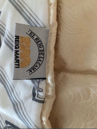 Edredón beige satin Reig Marti