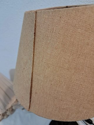 Lámpara de mesa hierro negro con 3 pantallas