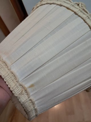 Lámpara de mesa hierro negro con 3 pantallas