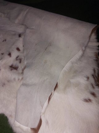 Alfombra Piel de Vaca Marrón y Blanca
