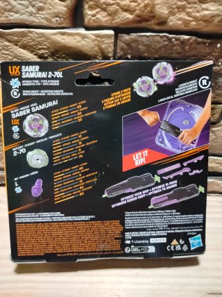 Beyblade X Set Saber Samurai 2-70L Victory Grip