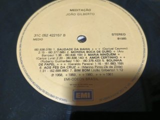 Vinilo João Gilberto Meditação