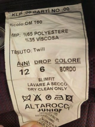 Traje comunión niño burdeos