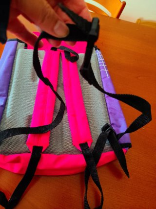Zainetto Bianchi Fluo con Ragnatela