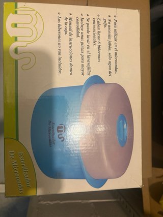 Esterilizador Microondas Biberones Azul