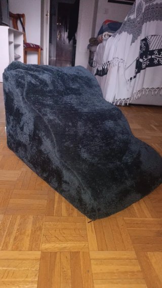 Escalera para perros gris