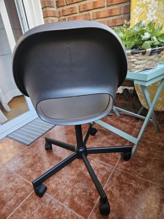 Silla de oficina IKEA negra