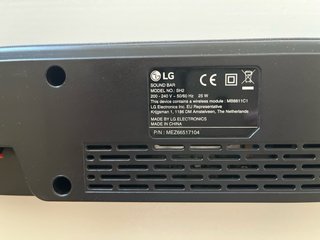 Barra de Sonido LG SH 2 Bluetooth Negra