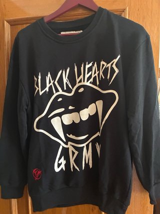 Sudadera GRIMEY Black Hearts Talla M