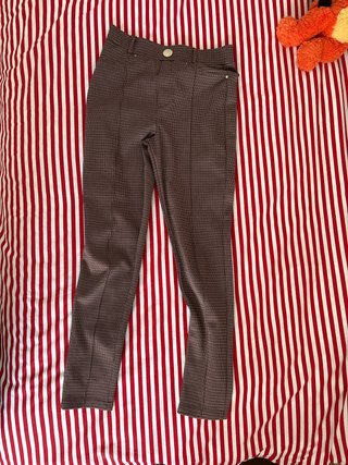 Pantalones de mujer con estampado de cuadros