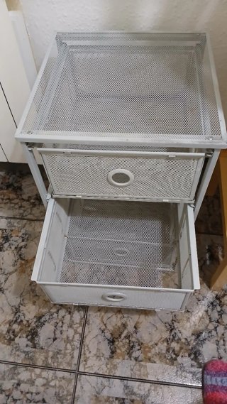 Pack exterior. Cajonera y Zapatero Metálico