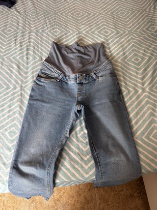 Pantalón premamá vaquero azul