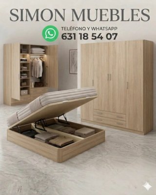 Canapé abatible de tela SIMON MUEBLES