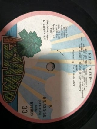 Vinilo Free Live! Hard Rock