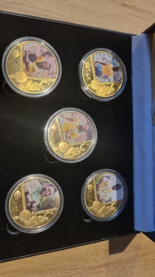 Colección Monedas Conmemorativas Oro 24K