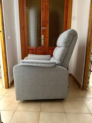 Sillón relax reclinable eléctrico gris