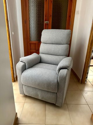 Sillón relax reclinable eléctrico gris