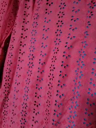 Traje Flamenca Fucsia y Azul