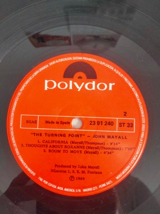 Vinilo LP John Mayall The Turning Point